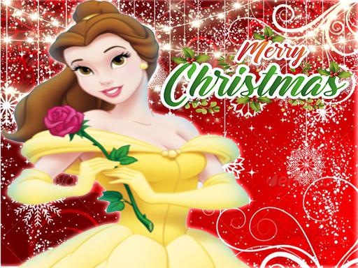 Belle Princess Christmas Sweater Dress Up online Girls game
