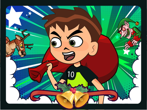 Ben 10 Christmas Run online Arcade game