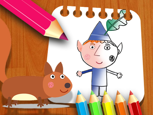 Ben Hollys Coloring Book online Puzzle game