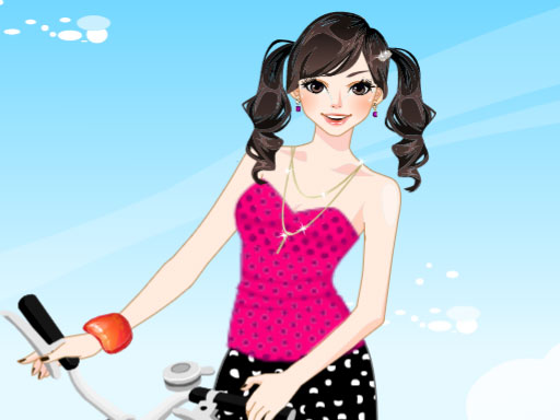 Bicycle Girl Dressup online game