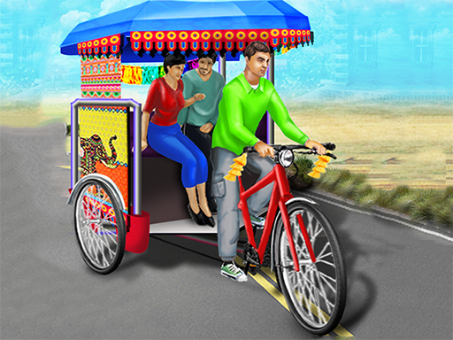 Bicycle Rickshaw Simulator online Racing game