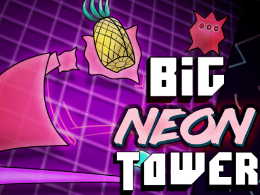 Big NEON Tower VS Tiny Square online Arcade game