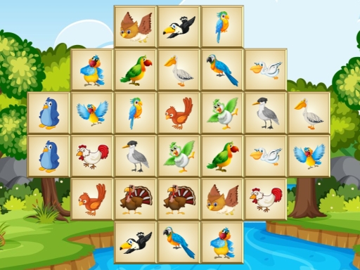Birds Mahjong Deluxe online Puzzle game