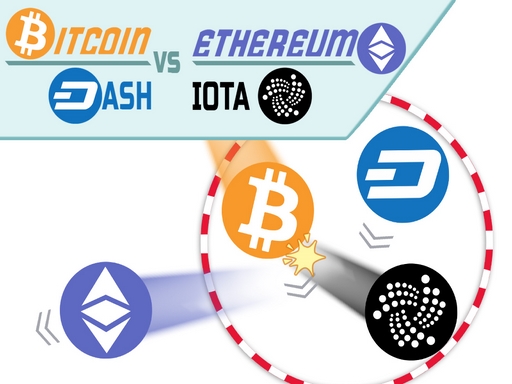 BITCOIN vs ETHEREUM DASH IOTA online game