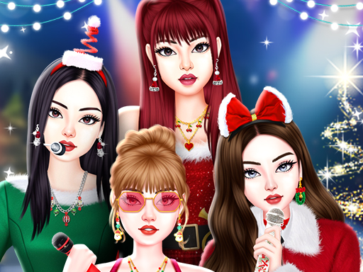 Black Pink Christmas Concert online Girls game