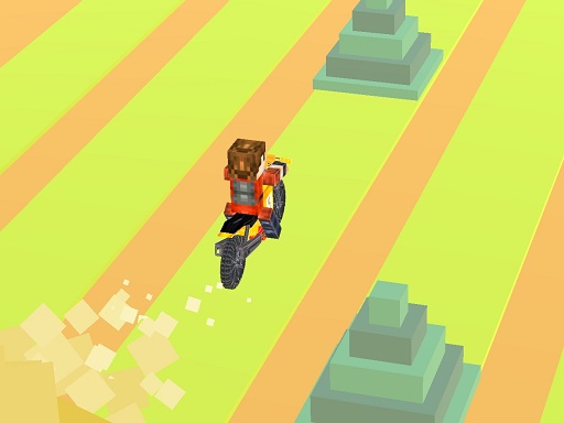 Blocky Bike Racing online Racing game