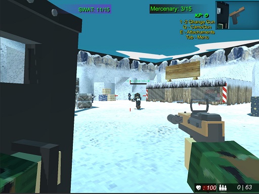 Blocky Combat Swat 2 online Action game