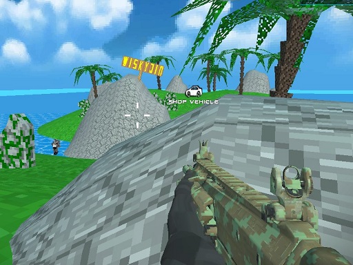 Blocky Combat SWAT Desert Storm Zombie online game