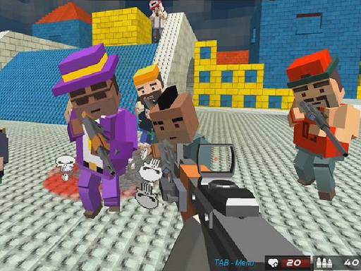 Blocky Gangster Warfare 2022 online Shooting game