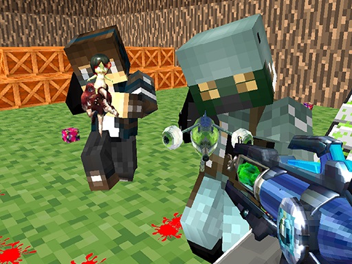 Blocky Gun Paintball online Shooting game