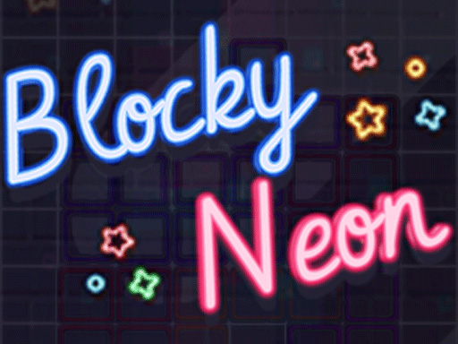 Blocky Neon online Arcade game