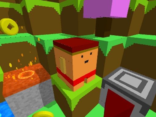 Blocky Rush Downhill online Arcade game