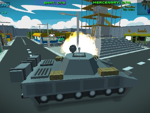 Blocky wars vehicle shooting multiplayer online Shooting game