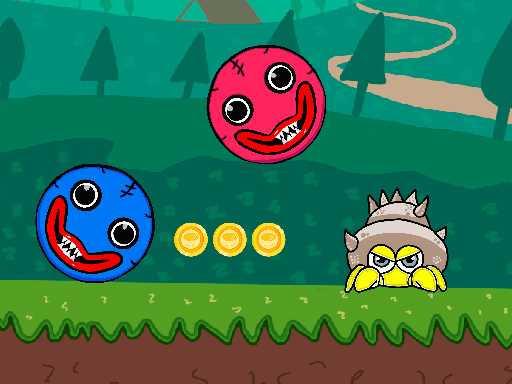Blue and Red Ball online Adventure game