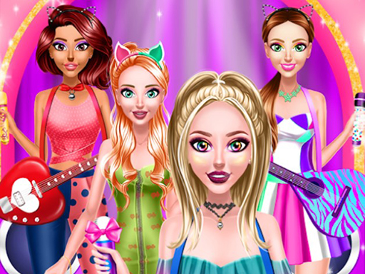 Brilliant Popstar Girls Dress Up online game