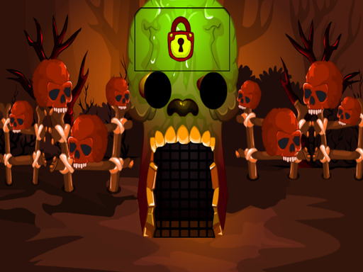 Brown Skull Forest Escape online game