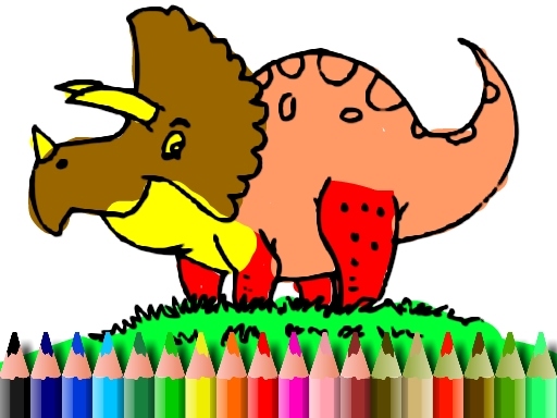 BTS Dinosaur Coloring Book online Hypercasual game