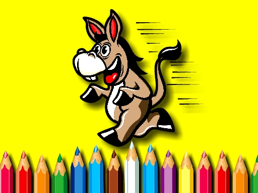 BTS Donkey Coloring Book online Girls game