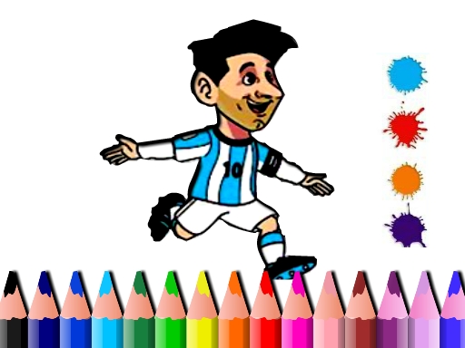 BTS Messi Coloring Book online Girls game