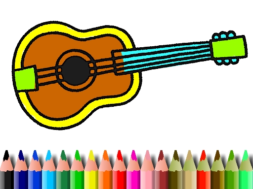 BTS Music Instrument Coloring Book online Puzzle game