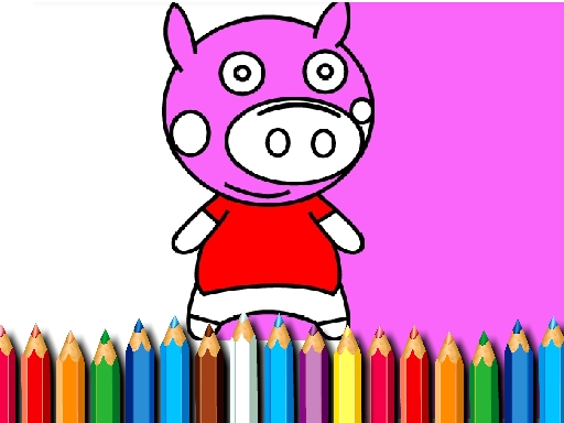 BTS Pig Coloring Game online Girls game