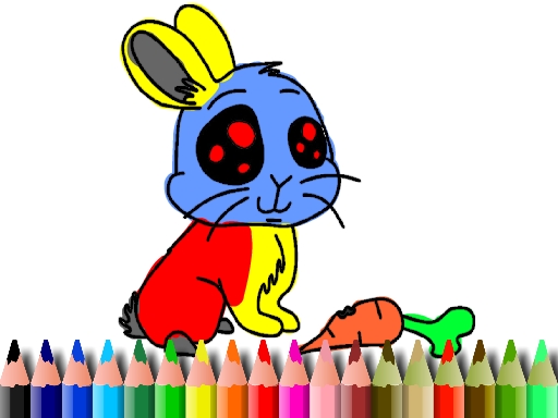 BTS Rabbit Coloring Book online Puzzle game