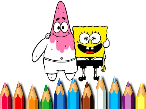 BTS Sponge Bob Coloring online Girls game