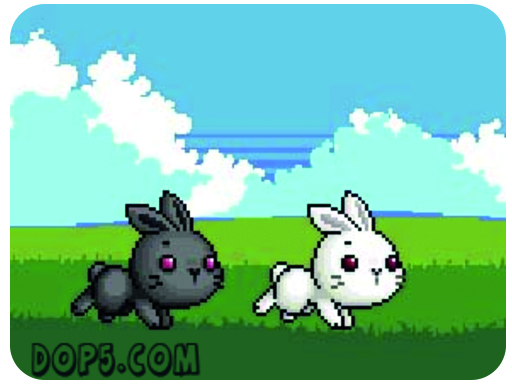 Bu Bunny Two Rabbit online Arcade game