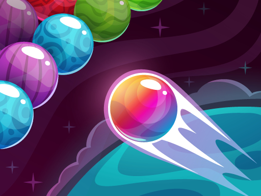 Bubble Shooter Colored Planets online Shooting game