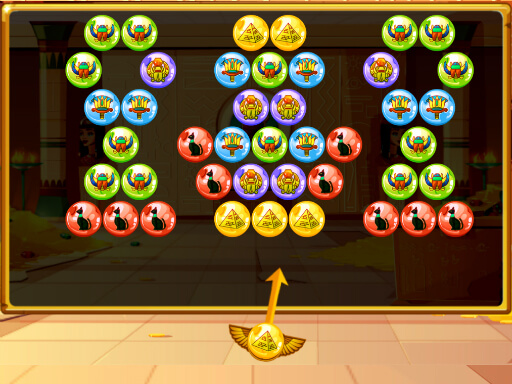 Bubble Shooter Egypt online Bejeweled game