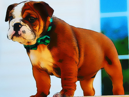 Bulldog Puppy Puzzle online Puzzle game