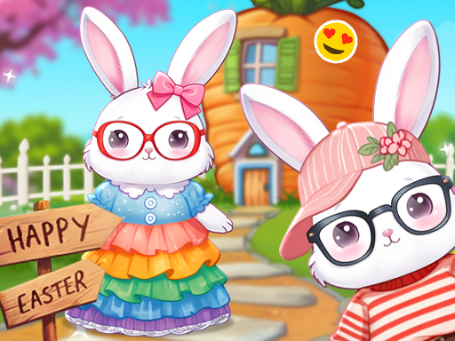Bunnies Get Ready for Easter online Girls game