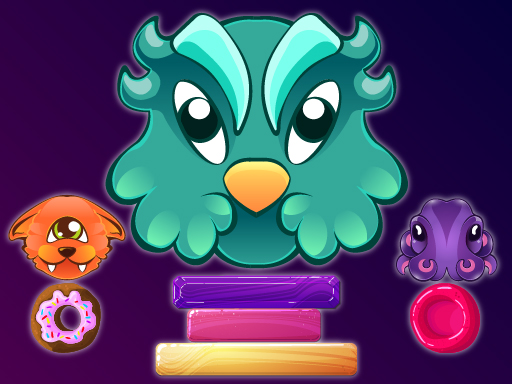 Candy And Monsters online Puzzle game