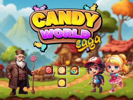Candy World Saga online Puzzle game