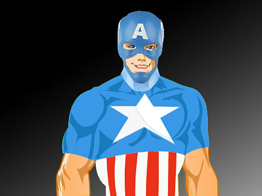 Captain America Dressup online Clicker game