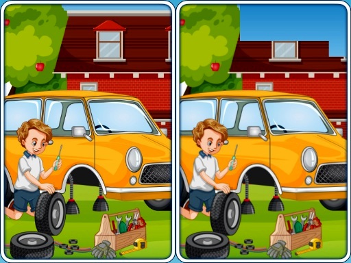 Car Garage Differences online Puzzle game