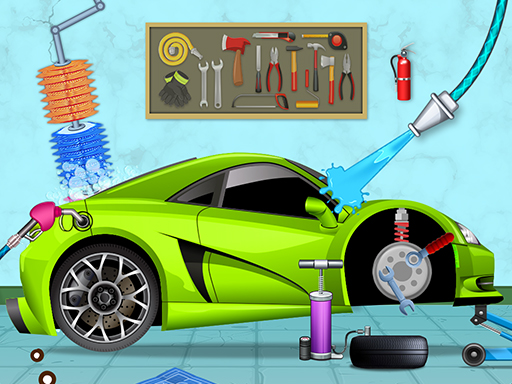 Cars wash online Puzzle game