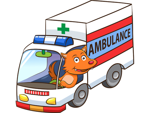 Cartoon Ambulance Puzzle online game