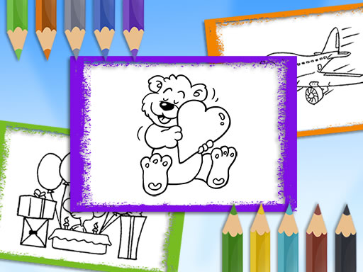 Cartoon Coloring Book online Puzzle game