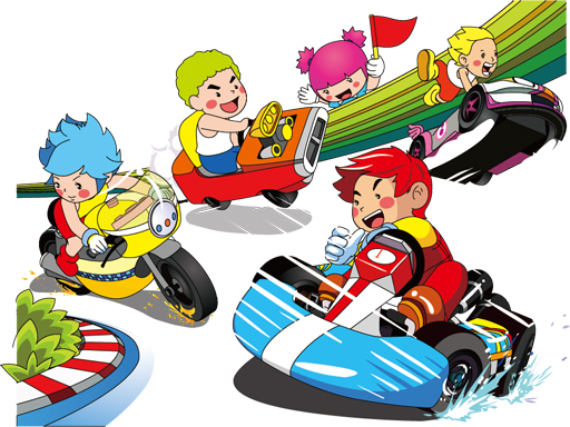 Cartoon Kart Puzzle online Puzzle game