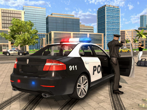 Cartoon Police Car Slide online Puzzle game