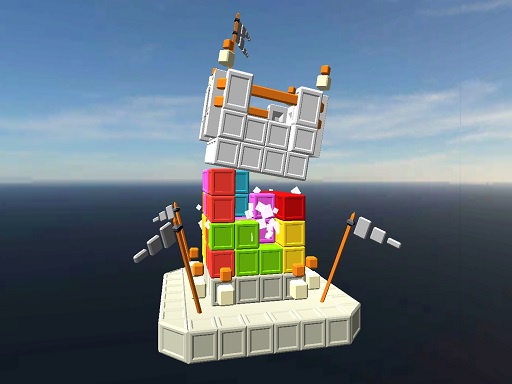 Castle Destruction Blocks online Arcade game