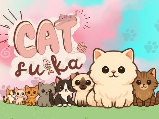 Cat Suika online Puzzle game