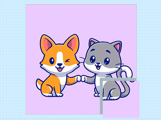 Cats and Dogs Puzzle online Puzzle game