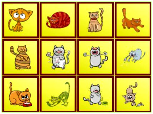 Cats Findiff online Puzzle game