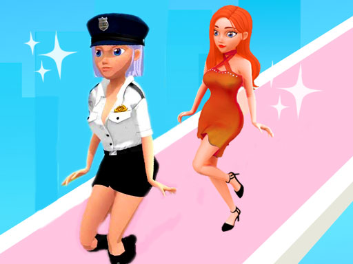 Catwalk Fashion Beauty Runner- Makeover Outfit Run online Racing game