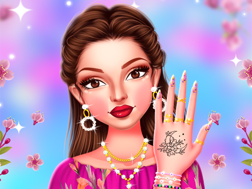 Celebrity Spring Manicure Design online Girls game