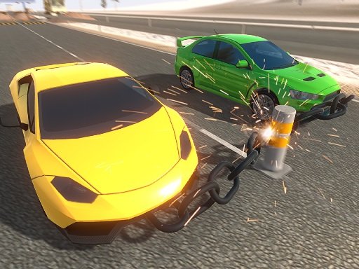 Chain Cars Impossible Stunts online Racing game