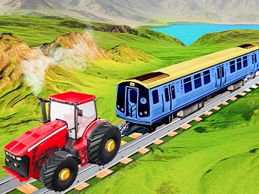 Chain Tractor Train Towing Game 3D online Adventure game