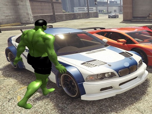 Chained Car vs Hulk Game online Arcade game